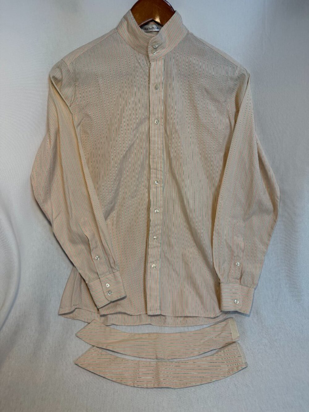 Vintage Essex Classics Equestrian Show Shirt Ratcatcher Striped Size 36 Made in